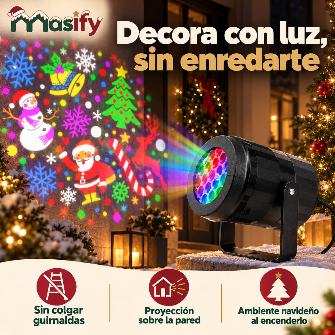Decora con luz sin colgar guirnaldas