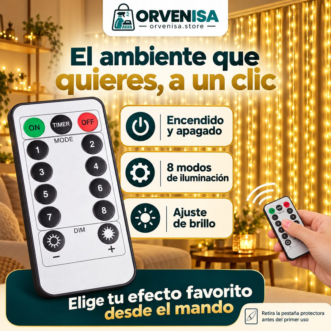 Mando a distancia de la cortina LED