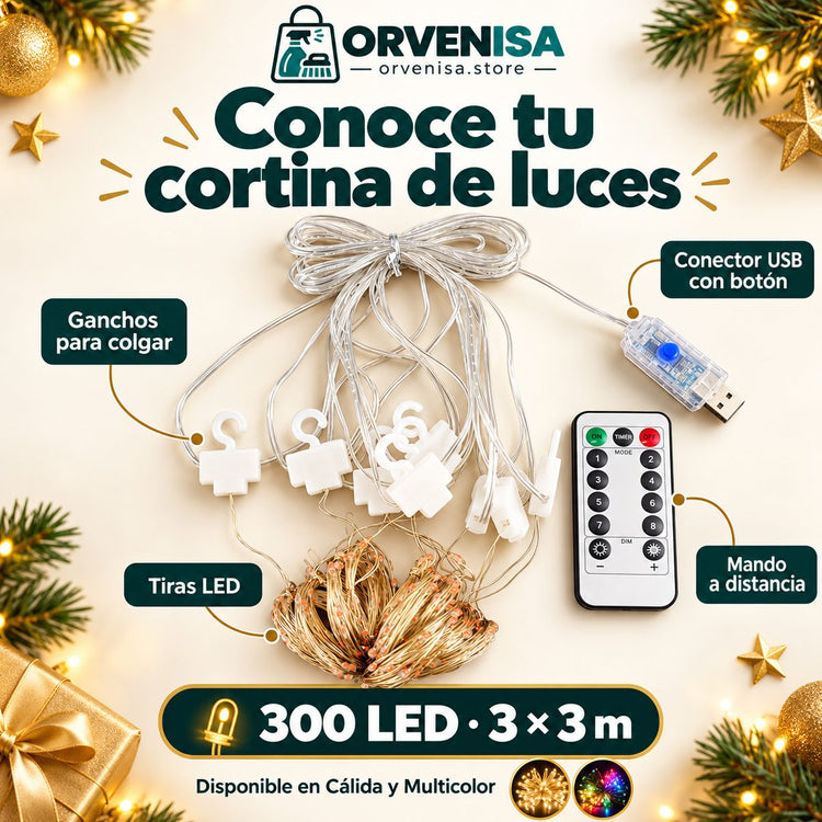Partes de la cortina LED