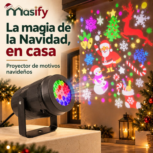Proyector LED de motivos navideños Masify