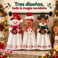Tres diseños: muñeco de nieve, galleta de jengibre y reno