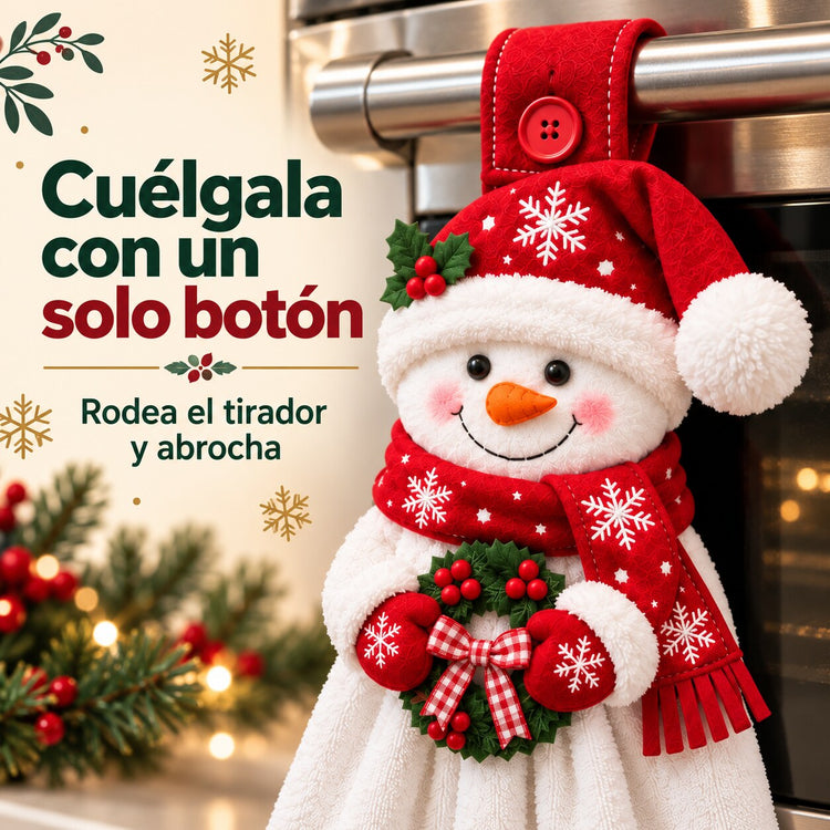Se cuelga en el tirador con un solo botón